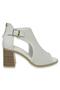 D24Ys-1195Z Heeled White Women's Sandals - 2