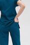 Women's Lycra Bat Sleeve Nurse Doctor Suit Petrol Green - 5