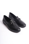 Livia Monroe Black Women's Genuine Leather Chain Loafer Daily Shoes