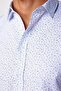 Slim Fit Long Sleeve Slim Fit Patterned Cotton Easy-Iron White Men's Shirt - 4