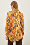 Women's Drop Mustard Patterned Woven Viscose Shirt GML-19001204 - 2
