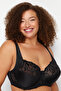 Black Embroidered Micro Bra TBBSS24CW00011 - 3