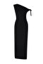 Siyah Fitted/Vücuda Oturan Örme Maxi Esnek Kalem Elbise TWOSS24EL00563 - 7