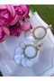 Bym124 Stone Tassel Gold White Evening Dress Steel Women's Earrings - 3