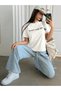 Women's White The Space Oversize T-Shirt - 2