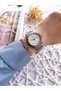Silver Color Calendar Color Non-Tarnish Color-Tossing 3 Atm Special Design Women's Wristwatch EFL21393A - 2