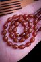 8X12 mm Brown Fatih Erbabacan Master Working Dice Amber Prayer Beads - 2