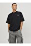 Men's T-Shirt - Jcotrıangle Tee, Ss Crew Neck, Sn, 12253435   Black - 5