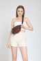West Solid Color Waterproof Waist Bag Daily Travel Use Casual with Shoulder Strap - 4