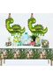 Green Happy Birthday Cute Dinosaur Balloon 89x86cm Safari Forest Party Decor Birthday - 3