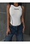 Harajuku Y2k White Racing Snap-Fastened Bodysuit Bodysuit