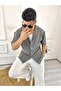 Oversize Anti-Sweat Fabric Italian Collar Loose Cut Loose Shirt - 5