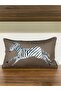 Zebra Group Digital Printed Double-Sided Patterned Throw Pillow Cover with Piping Edges