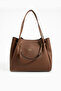 Women's Shoulder Bag Zippered Briefcase School Large Bag - 2