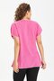 Short Sleeve Şile Cloth Naz Summer Blouse Pink Pmb - 2