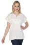 Short Sleeve Şile Cloth Naz Summer Blouse Cream Krm
