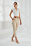 Women's Skinny Leg Belted Trousers 4577 - 2