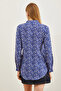 Women's Heart Lilac Patterned Woven Viscose Shirt GML-19001204 - 2