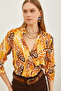 Women's Drop Mustard Patterned Woven Viscose Shirt GML-19001204