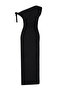 Siyah Fitted/Vücuda Oturan Örme Maxi Esnek Kalem Elbise TWOSS24EL00563 - 8