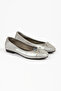 1019 Women's Genuine Leather Glitter Ballerinas - 4