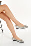 1019 Women's Genuine Leather Glitter Ballerinas - 2