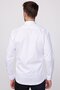 Modern Slim Fit Long Sleeve Cotton Satin Premium Series Men's White Shirt - 5