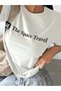 Women's White The Space Oversize T-Shirt