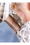 Silver Color Calendar Color Non-Tarnish Color-Tossing 3 Atm Special Design Women's Wristwatch EFL21393A - 3