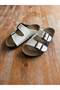 Double Band Double Buckle Anatomical Sole Orthopedic Women's Home and Outdoor Slippers - 2