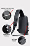 Artificial Leather Double Sided Strap Chest Bag Bodybag with Lock System Ld468 - 6
