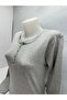 COTTON RIBANA COTTON COTTON WITH CUTTON SOLID COLOR NORMAL MOLD BUTTONED LYCRIA COTTON RIBANA COTTON WOMEN'S COMBED BLUZ - 2