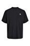 Men's T-Shirt - Jcotrıangle Tee, Ss Crew Neck, Sn, 12253435   Black