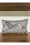 Zebra Group Digital Printed Double-Sided Patterned Throw Pillow Cover with Piping Edges