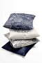 مجموعة من 4 أغطية وسائد مطبوعة على الوجهين بنمط البحر من الجلد السويدي - 2