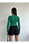 WOMEN'S HIGH COLLAR ZIPPER LONG SLEEVE CROP - 4