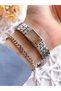 Silver Color Non-Tarnish Color-Tossing 3 Atm Waterproof Special Design Women's Wristwatch EFL21203A - 3