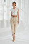 Women's Skinny Leg Belted Trousers 4577 - 5