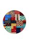 Checkered Red Pink Mixed Color Geometric Patterned Decorative Carpet Miravip872 - 4