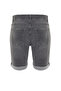 Grey Slim Fit Denim Jeans Shorts with Rake Destroyed - Tmnss21Sr0727 - 8