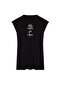 Black Oversize/Loose Cut Far East Text Printed 100% Cotton T-Shirt/Undershirt Tmnss22Al0108 - 7