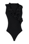 Black Collar Detailed Knitted Poplin Body Tprss24Bd00019 - 7
