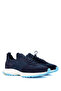 Men's Leather & Textile Navy Blue Sneakers & Sports Shoes - 5