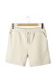 Men's Ecru Basic Regular Fit Shorts & Bermuda