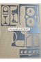 Peugeot Partner 2002-2008 Torpedo, Console, Trim, Chest Cover Set Silver Gray Color