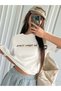Women's White The Space Oversize T-Shirt - 3