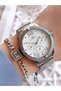 Silver Color Calendar Color Non-Tarnish Color-Tossing 3 Atm Special Design Women's Wristwatch EFL2112A