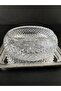 Crystal Cut Glass Salad Bowl 18 Cm - 3