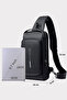 Artificial Leather Double Sided Strap Chest Bag Bodybag with Lock System Ld468 - 4