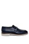 Elite MABR657-1C Men's Genuine Leather Classic Shoes Navy Blue